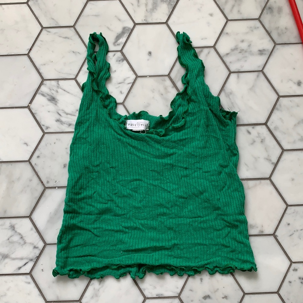 Green tank top